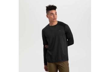 Image of Outdoor Research Alpine Onset Merino 150 Crew - Mens, Black, Large, 2832110001008