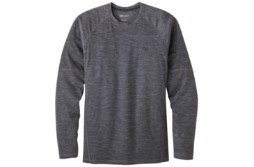 Image of Outdoor Research Alpine Onset Merino 150 Crew - Mens, Charcoal Heather, Small, 2832110893006