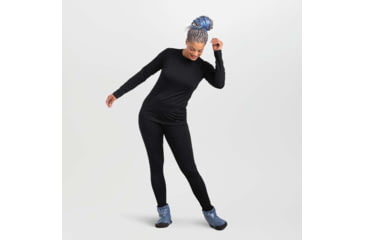 Image of Outdoor Research Alpine Onset Merino 150 Crew - Womens, Black, Extra Large, 2832220001009