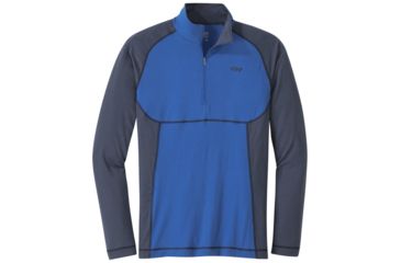 Image of Outdoor Research Alpine Onset Zip Top - Mens, Cobalt/Naval Blue, Large, 2681291342008