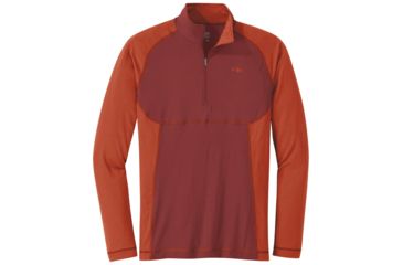 Image of Outdoor Research Alpine Onset Zip Top - Mens, Firebrick/Burnt Orange, XXL, 2681291382010
