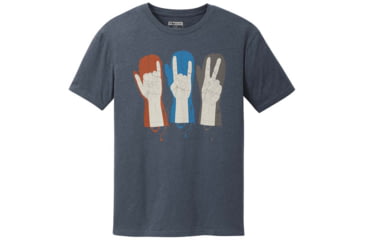 Image of Outdoor Research Alti Horns Short Sleeve Tee - Mens, Nv Blue Hthr, Extra Large, 2778051308009