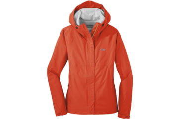 Image of Outdoor Research Apollo Rain Jacket - Womens, Lava, Large, 2691850445008