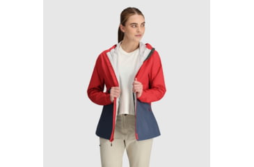 Image of Outdoor Research Apollo Rain Jacket - Womens, Rhubarb/Dawn, L, 2691852334008