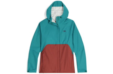 Image of Outdoor Research Apollo Rain Jacket - Womens, Tropical/Brick, S, 2691852371006