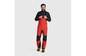 Image of Outdoor Research Archangel Bibs - Mens, Cranberry/Black, Large, 2775600421-L