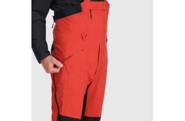 Image of Outdoor Research Archangel Bibs - Mens, Cranberry/Black, Large, 2775600421-L