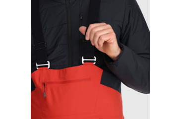 Image of Outdoor Research Archangel Bibs - Mens, Cranberry/Black, Large, 2775600421-L