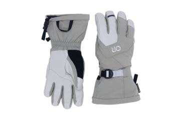 Image of Outdoor Research Arete Modular Gore-Tex Gloves - Womens, Pro Khaki/Oyster, Large, 3221632800008