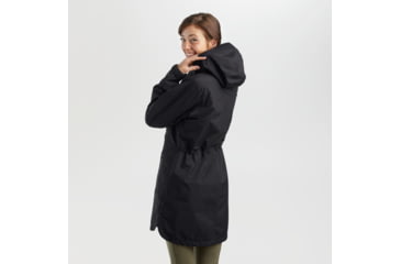 Image of Outdoor Research Aspire Trench - Women's, Small, Black, 2876220001006