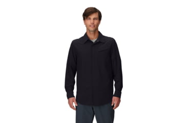 Image of Outdoor Research Astroman Long Sleeve Sun Shirt - Mens, Black, Large, 2822790001008
