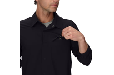 Image of Outdoor Research Astroman Long Sleeve Sun Shirt - Mens, Black, Large, 2822790001008