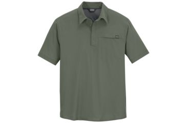 Image of Outdoor Research Astroman Short-Sleeve Sun Polo - Men's-Sage Green-Large