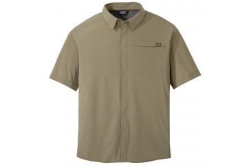 Image of Outdoor Research Astroman Short Sleeve Sun Shirt, Men's, Cafe, XL 242849-cafe-XL