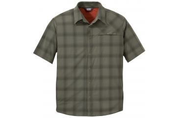 Image of Outdoor Research Astroman Short Sleeve Sun Shirt, Men's, Fatigue, XXL 242849-fatigue-XXL