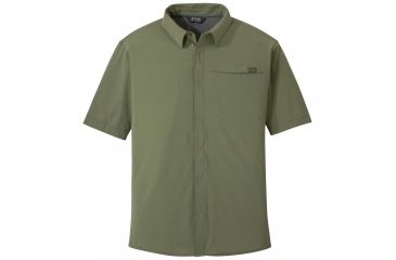 Image of Outdoor Research Astroman Short Sleeve Sun Shirt, Men's, Moss, M 242849-moss-M