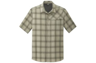Image of Outdoor Research Astroman Short Sleeve Sun Shirt, Mens, Cairn Plaid, L, 242849-cairn plaid-L