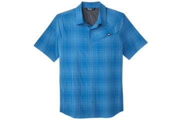 Image of Outdoor Research Astroman Short Sleeve Sun Shirt - Mens, Cascade Plaid, Large, 2822781870008
