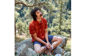 Image of Outdoor Research Astroman Short Sleeve Sun Shirt - Mens, Mars Plaid, Medium, 2822781992007