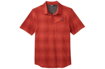 Image of Outdoor Research Astroman Short Sleeve Sun Shirt - Mens, Mars Plaid, Medium, 2822781992007