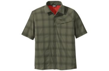Image of Outdoor Research Astroman Sort Sleeve Sun Shirt - Mens, Fatigue, Small, 2692240740006