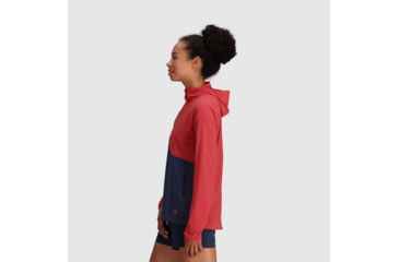 Image of Outdoor Research Astroman Sun Hoodie - Womens, Rhubarb/Naval Blue, XL, 2799812335009