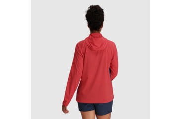 Image of Outdoor Research Astroman Sun Hoodie - Womens, Rhubarb/Naval Blue, XL, 2799812335009