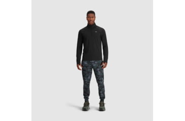 Image of Outdoor Research Baritone Quarter Zip - Mens, Black, 2XL, 3004980001010