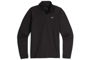 Image of Outdoor Research Baritone Quarter Zip - Mens, Black, 2XL, 3004980001010