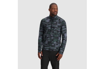 Image of Outdoor Research Baritone Quarter Zip - Mens, Grove Camo, Extra Large, 3004982532009