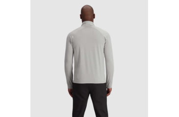 Image of Outdoor Research Baritone Quarter Zip - Mens, Light Pewter Heather, Extra Large, 3004981811009