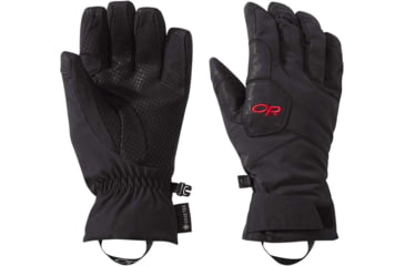 Image of Outdoor Research BitterBlaze Aerogel Gloves - Womens, Black/Tomato, Medium, 2776201318007