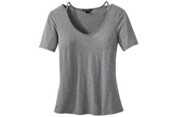 Image of Outdoor Research Camila Short Sleeve Tee - Women's, Pewter, Small 250132-0008006