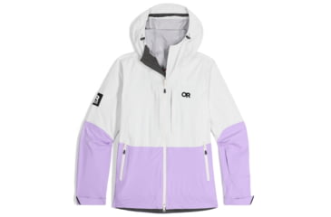 Image of Outdoor Research Carbide Jacket - Womens, Snow/Lavender, Large, 2775812558008