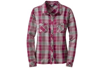Image of Outdoor Research Ceres Long-Sleeve Shirt - Women's-Raspberry/Pewter-Medium