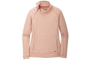 Image of Outdoor Research Chain Reaction Quarter Zip - Womens, Bluff Heathr, Small, 2776081920006