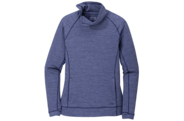 Image of Outdoor Research Chain Reaction Quarter Zip - Womens, Twilight Hth, Extra Small, 2776081817005