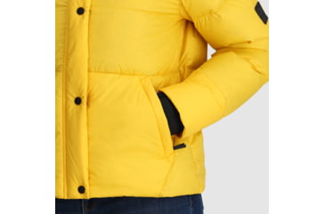 Image of Outdoor Research Coldfront Down Jacket - Womens, Saffron, Medium, 2832011187007