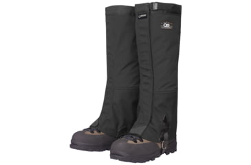 Image of Outdoor Research Crocodile Classic Gaiters, Wide - Mens, Black, Extra Large, 3221930001-XL
