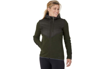 Image of Outdoor Research Cypress Full Zip Hoodie - Womens, Forest Hthr, Extra Large, 2714801636009