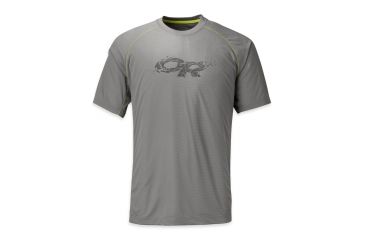 Image of Echo Graphic Tee - Mens-Pewter/Charcoal-Large
