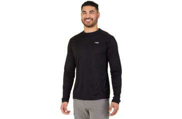 Image of Outdoor Research Echo Long Sleeve Tee - Mens, Black, Large, 2714480001008