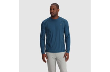Image of Outdoor Research Echo Long Sleeve Tee - Mens, Harbor, Small, 2876272447006