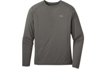 Image of Outdoor Research Echo Long Sleeve Tee - Mens, Pewter, 2XL, 2714480008010