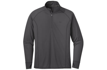 Image of Outdoor Research Echo Quarter Zip - Mens, Storm, Small, 2692071288006