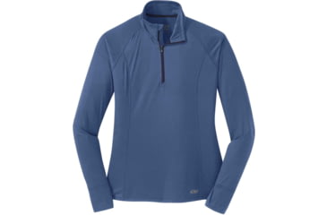 Image of Outdoor Research Echo Quarter Zip - Womens, Chambray, 2XS, 2714731783004