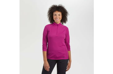 Image of Outdoor Research Echo Quarter Zip - Womens, Fuchsia, 2XL, 2876562094010