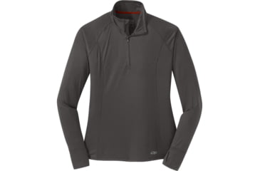 Image of Outdoor Research Echo Quarter Zip - Womens, Pewter, Large, 2714730008008