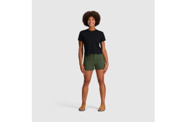 Image of Outdoor Research Essential Boxy Tee - Womens, Black, XL, 3002620001009