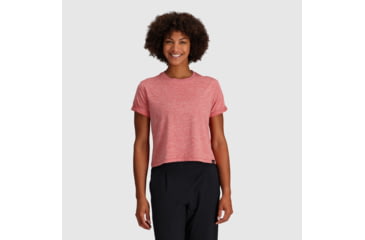 Image of Outdoor Research Essential Boxy Tee - Womens, Rhubarb Heather, XL, 3002622408009